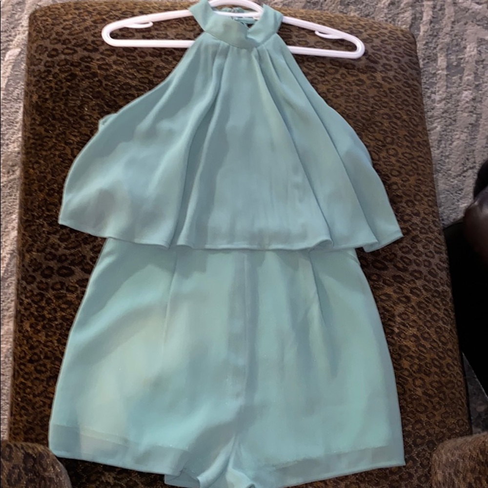 Mint green romper! Super cute and fun for summer!